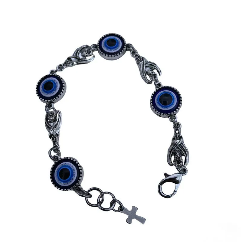 Dark Fashion Jewelry Punk Devil's Eye Vampire Bat Bracelet Men and Women's Accessories
