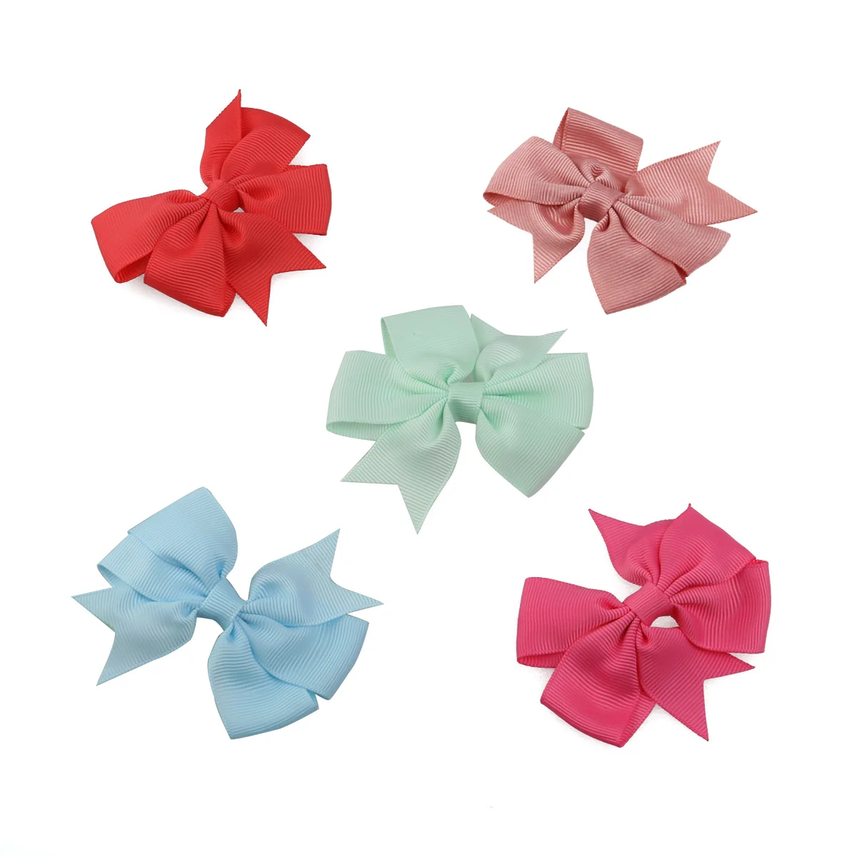

Children Hair Bows Satin Ribbon Boutique Alligator Clip for Baby Girls Toddlers Hair Accessories Alligator Clip Bows