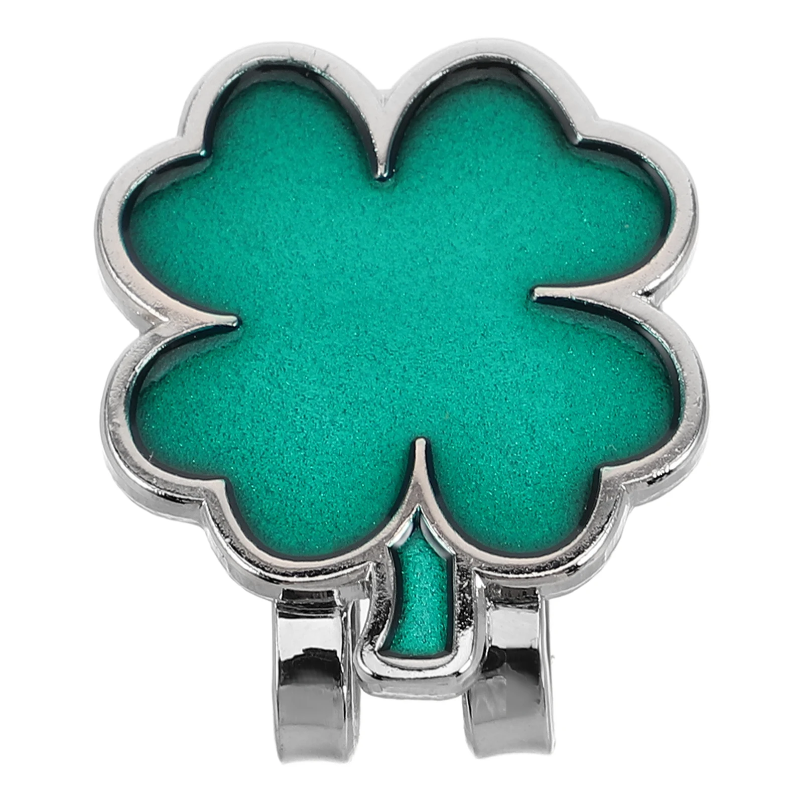 

Golf Hat Clips Shamrock Design Metal Ball Marker Holders Durable Trendy Accessories For Hats Caps Bags Visors Belts
