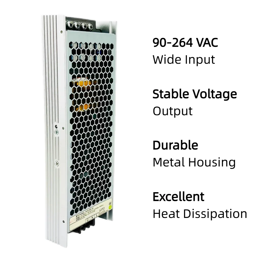 ENP-500-36 500W 36V 13.9A Fanless Semi-Potted Industry Use Single Output AC-DC Switching Power Supply 90-264V Input 95%