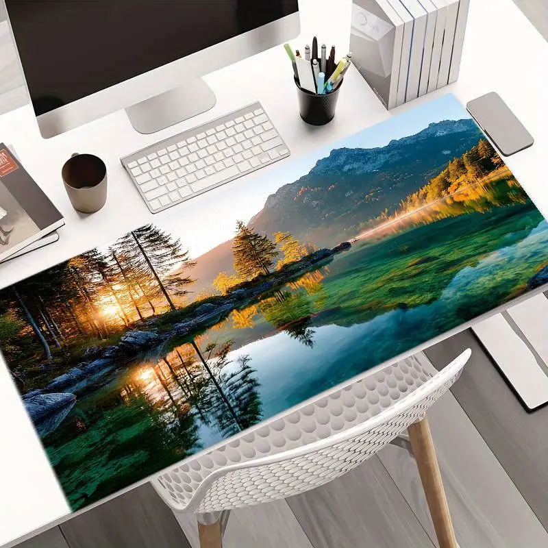 

Коврик для игровой мыши двойного назначения, нескользящий, водонепроницаемый, для компьютера и ноутбука