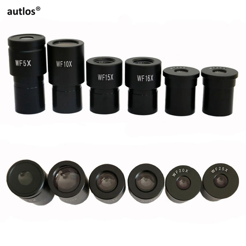 Dedicated Wide Angle Eyepiece Microscope 5X 10X 15X 20X 25X Biological Microscope Lens 23.2mm Mounting Size Microscope Ocular