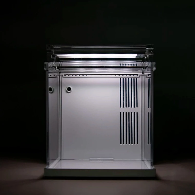Self-circulating clown fish tank back filter ecological micro tank small office desktop mini fresh sea water free water fighting