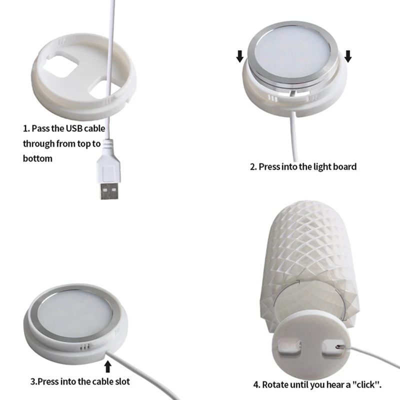 3D Print Parts Model Kit LED Light Lighting Kit Can Be Matched With A Variety Of Lampshade Models Without Printparts