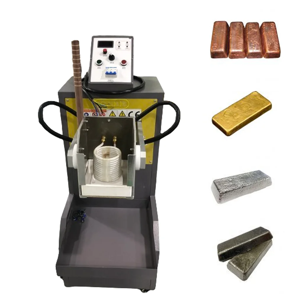 Cdocast Fast Melting IGBT Copper Melting Furnace Induction Gold Melting Furnace For Jewelry