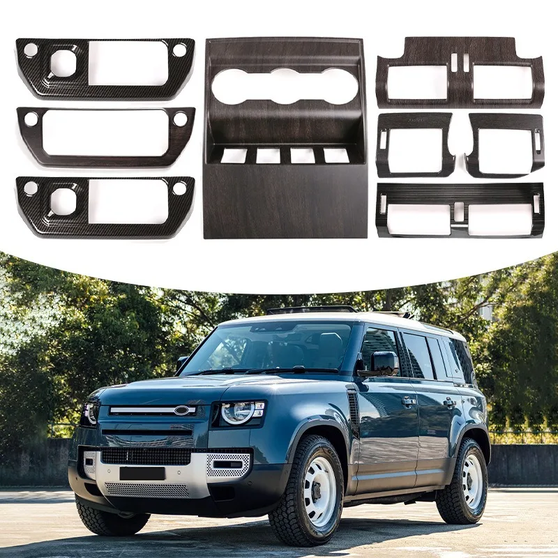 LHD Carbon Fiber Car Modification For Land Rover Defender 110 L663 2020-2023 Interior Frame Decoration Sticker Car Accessories