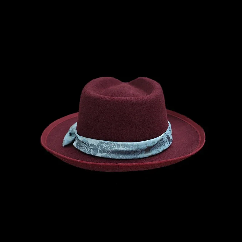 Top Grade Wool Fedora Men Women Luxury Autumn Winter Trilby Hat With Bowknot Ribbon Church Dress Wedding Fedora Jazz Hat NZ371