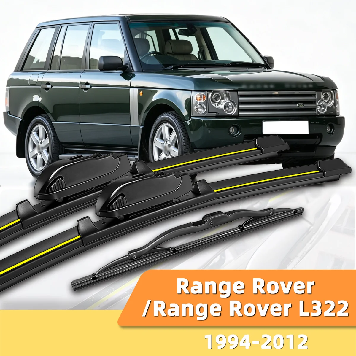 Limpiaparabrisas delanteros y traseros adecuados para Land Rover Range Rover/L322 1994-2012, accesorios duraderos para parabrisas de coche