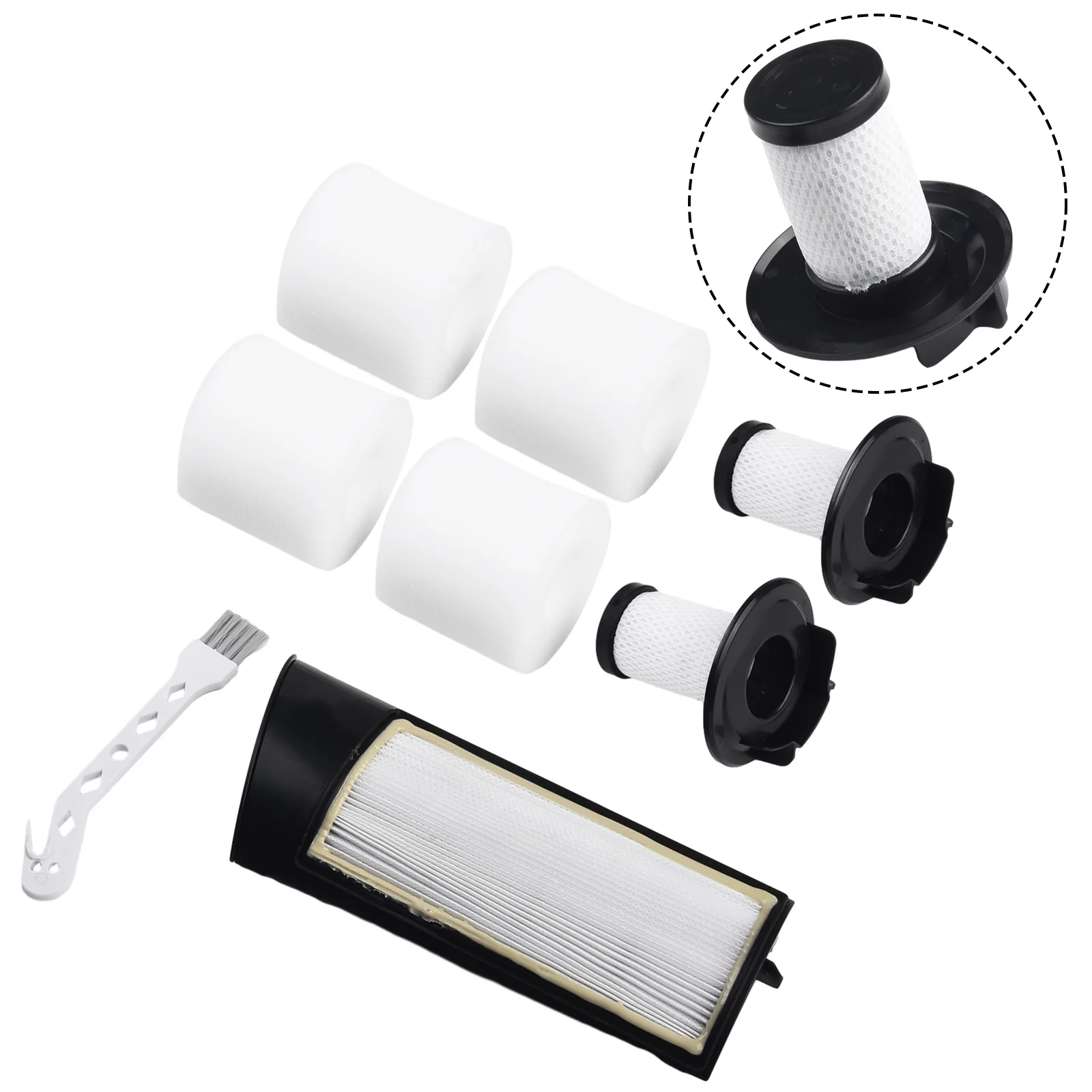 

Новинка, щетка для очистки пылесоса с длинным фильтром, экологически чистые материалы, сменный хлопковый фильтр