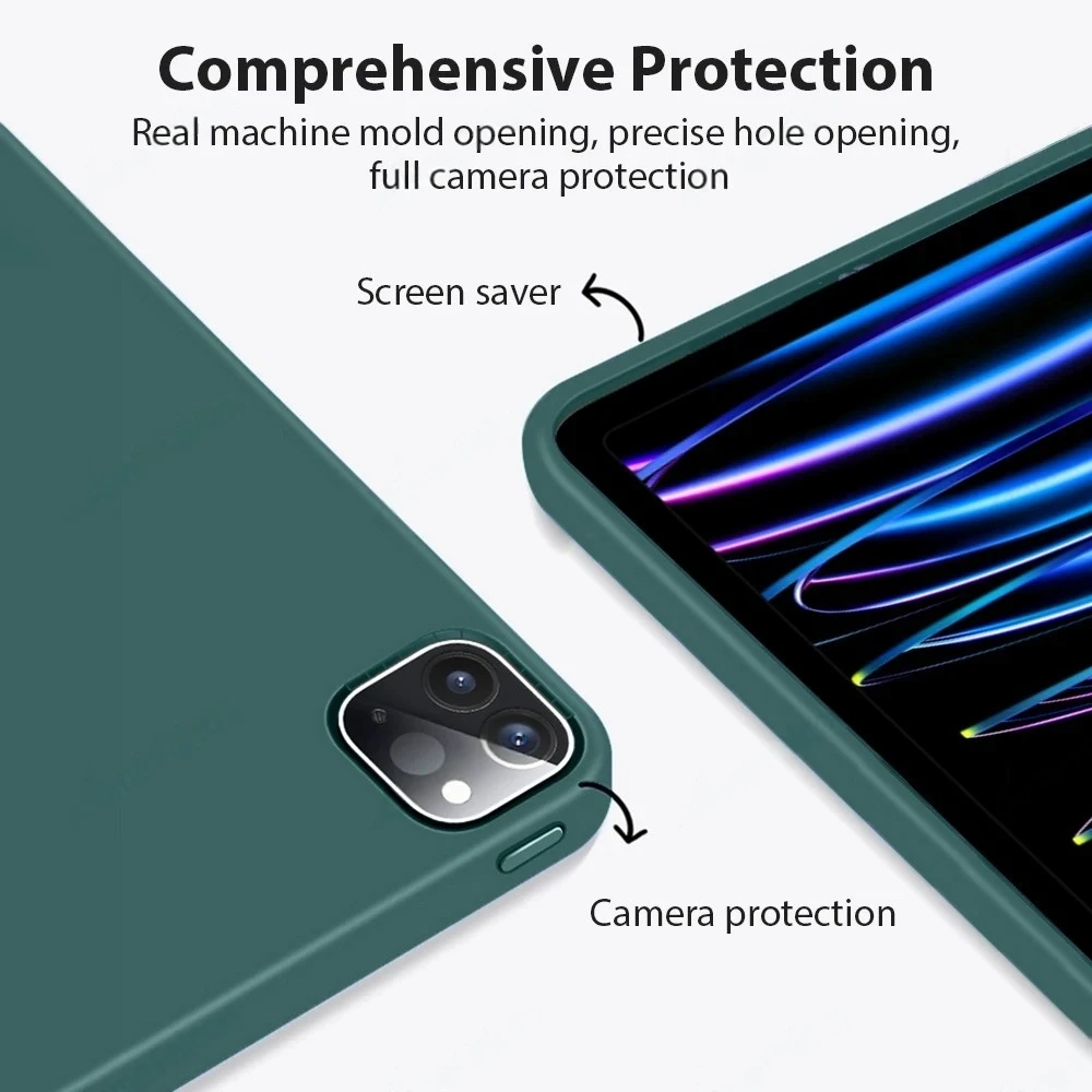 ل Redmi Pad SE 8.7 حافظة 4G 2024 لتقوم بها بنفسك القوس الوجه ثلاثي أضعاف حامل بولي TPU لينة الغطاء الخلفي ل Xiaomi Redmi PadSE 8.7 بوصة اللوحي حالات