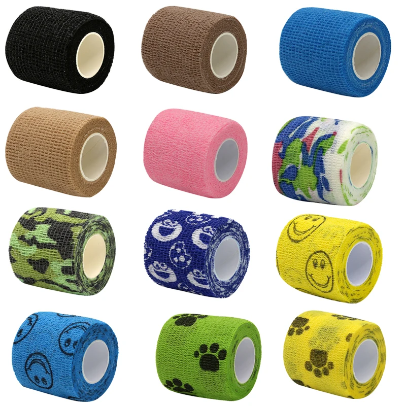 4.5m Colorful Sport Self Adhesive Elastic Bandage Wrap Tape Elastoplast for Knee Support Pads Finger Ankle Palm Shoulder