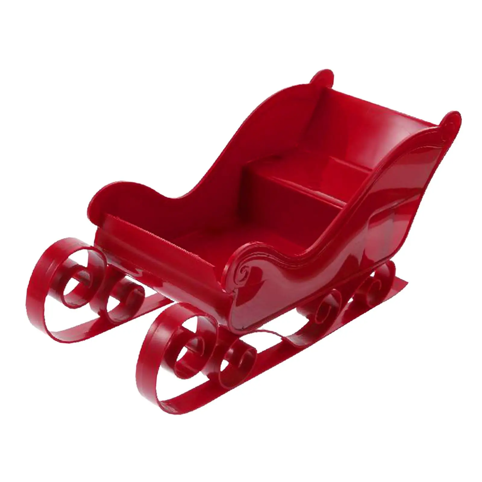 Santa Sleigh Christmas Desktop Shelf Collection Living Room Festivals Centerpiece Decor Mini Sled Ornament Sled Figurine
