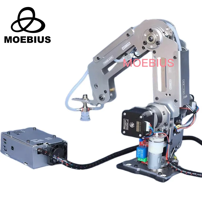 New Large Load 3 DOF Auto Robot Arm Mechanical Arm Stepper Motor Claw Gripper Suction Cups Industrial Model Multi DOF Robotics