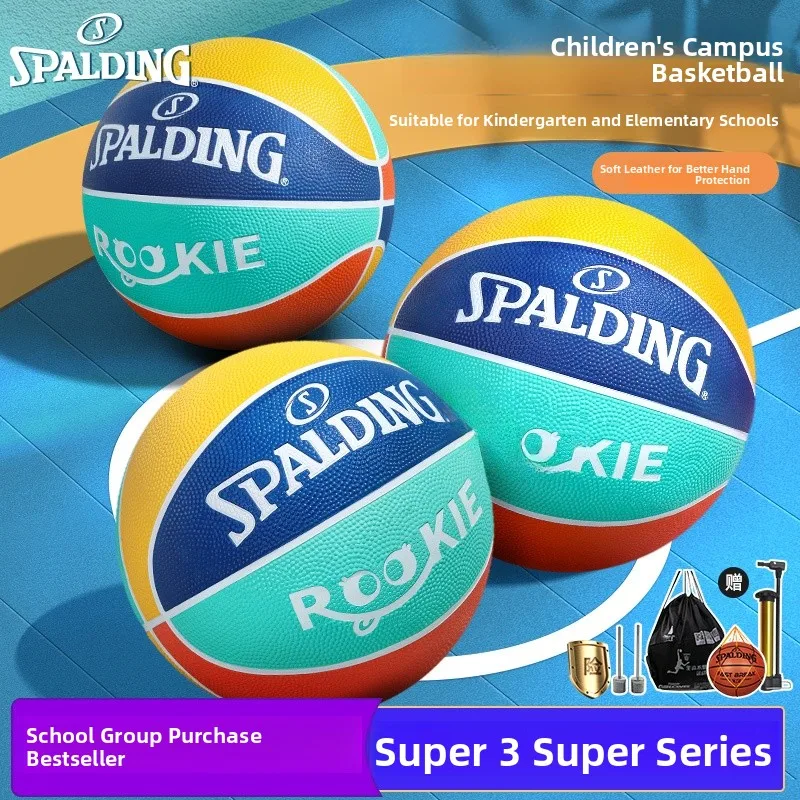 spalding-youth-size-5-basketball-soft-leather-rubber-indoor-outdoor-universal-children's-basketball-for-training-and-games
