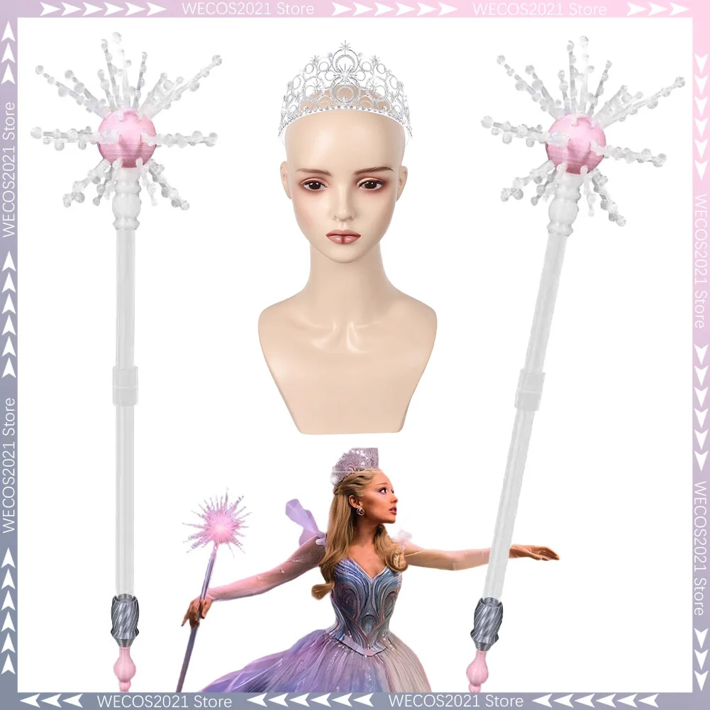 

Disguise 57cm Wicked 2 Glinda Staff Rod Cosplay Magic Wand Movie Costume Accessories Halloween Girls Women Role Play Fancy Prop