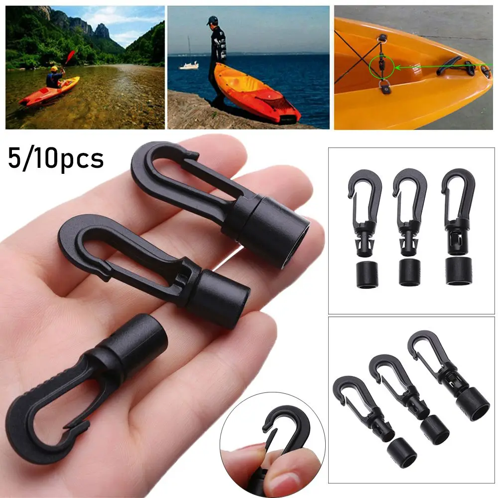 End Cord Plastic POM Clips Boat Kayak Accessories Clothesline Straps Hooks Elastic Ropes Buckles Rope Buckle Camping Tent Hook