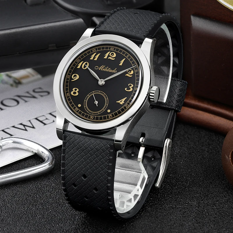 Militado 36mm Quartz Watch Fashion Classic Modern VD78 Movement Watch 10Bar Waterproof 316L Solid Stainless Steel Watches