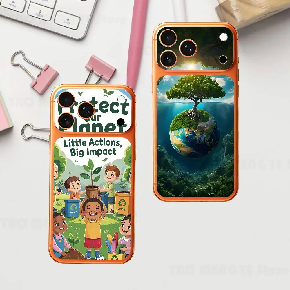 

Защитная декоративная наклейка на заднюю панель для iPhone 17 Pro/Pro Max ко Дню Земли