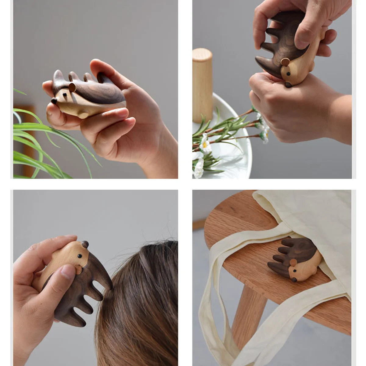 

Массажная расческа Little Hedgehog Meridian для кожи головы, глаз, тела, Гуа Ша, многофункциональная массажная расческа