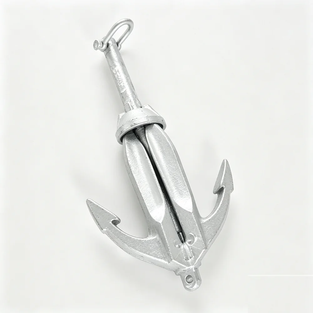 Latest Hot Sellers Galvanized Carbon Steel Fishing Boat Anchor Set Folding Grapnel Anchor in Various Colors Marine Hardware
