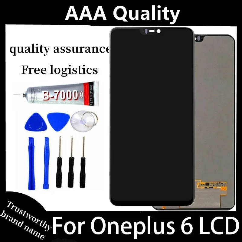 100% Tested For OnePlus 6 A6000 A6003 LCD Display Touch Screen Digitizer Assesmbly For OnePlus 6 Replacement Parts OLED And TFT