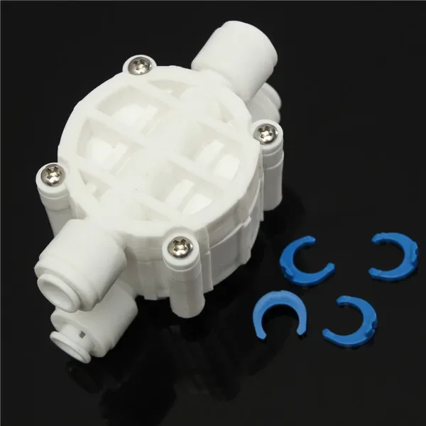 4 Way 1/4 Port Auto Shut Off Valve For RO Reverse Osmosis Water Filter System