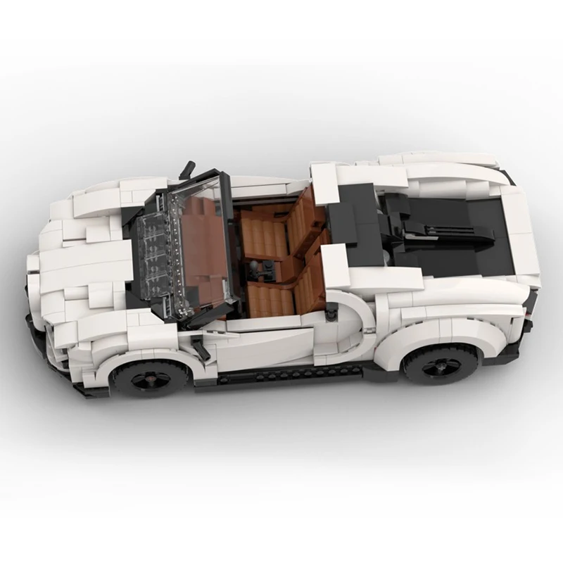 

High-end New MOC-104743 Technical White Super Sports Car Racing Compatible 10295 Blocks Bricks Puzzle DIY Toy Chrismas Gift Boys