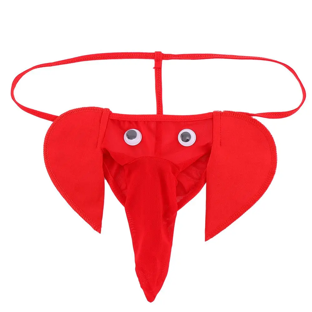 Culotte tanga créative en forme d'éléphant, sous-vêtements, string, dos en T