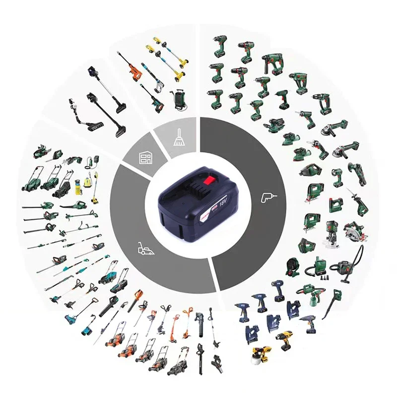 Alat berkebun tenaga hijau isi ulang Bosch, baterai 18V 5AH untuk Gardena P4A PBA 18V/72 18V20 18V36 PSR 18 LI-2 PSB 18 LI-2