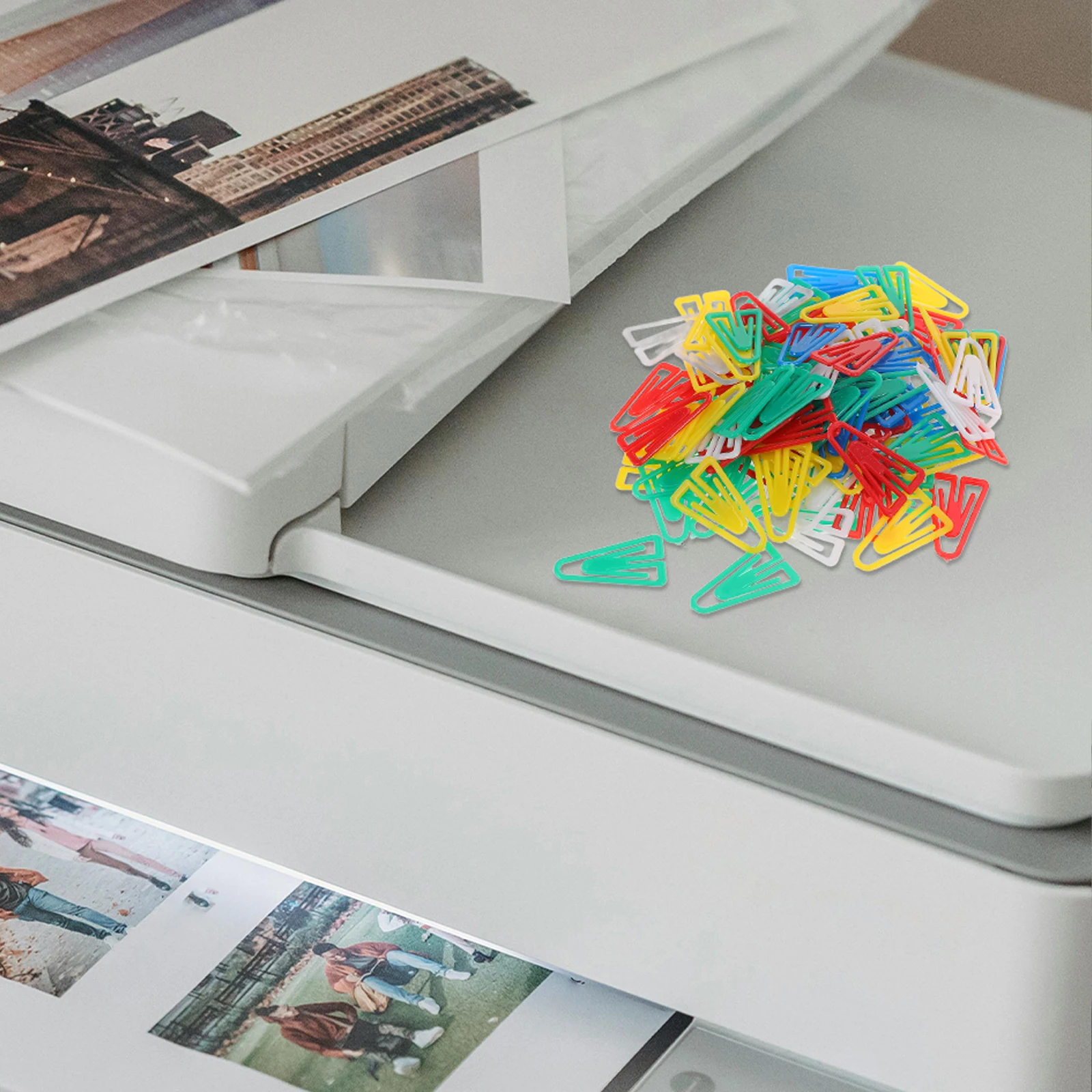 100pcs Triangle Paper Clips Mini Colored File Clamps For Office School Document Organization Practical Stationery Desk