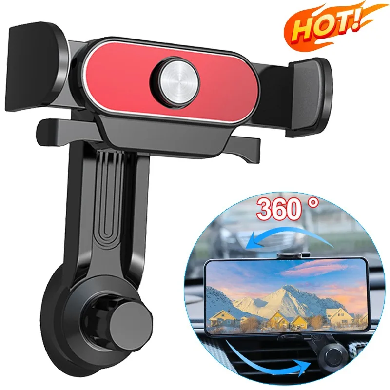 Car Air Vent Mobile Phone Holder Universal Multifunctional Snap Type Automatic Clamping Mobile Phone Bracket Auto Accessories