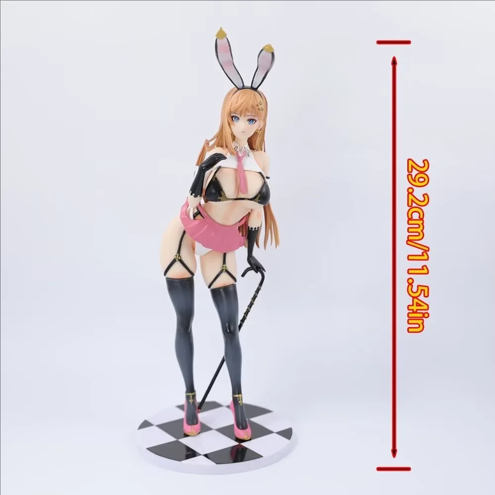 29CM Native Pink Cat Mataro Gal Bunny Girl Anime Figure PVC Action Figure Statue Collection Desktop Model Adult Toy Doll Gifts