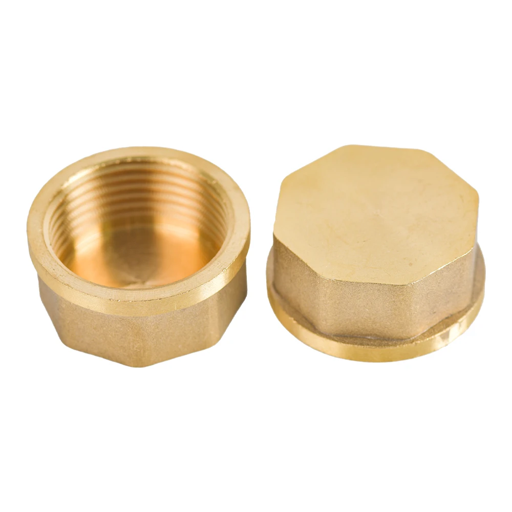 Brass Pipe Hex Head Brass End Cap Plug Fitting 1/8