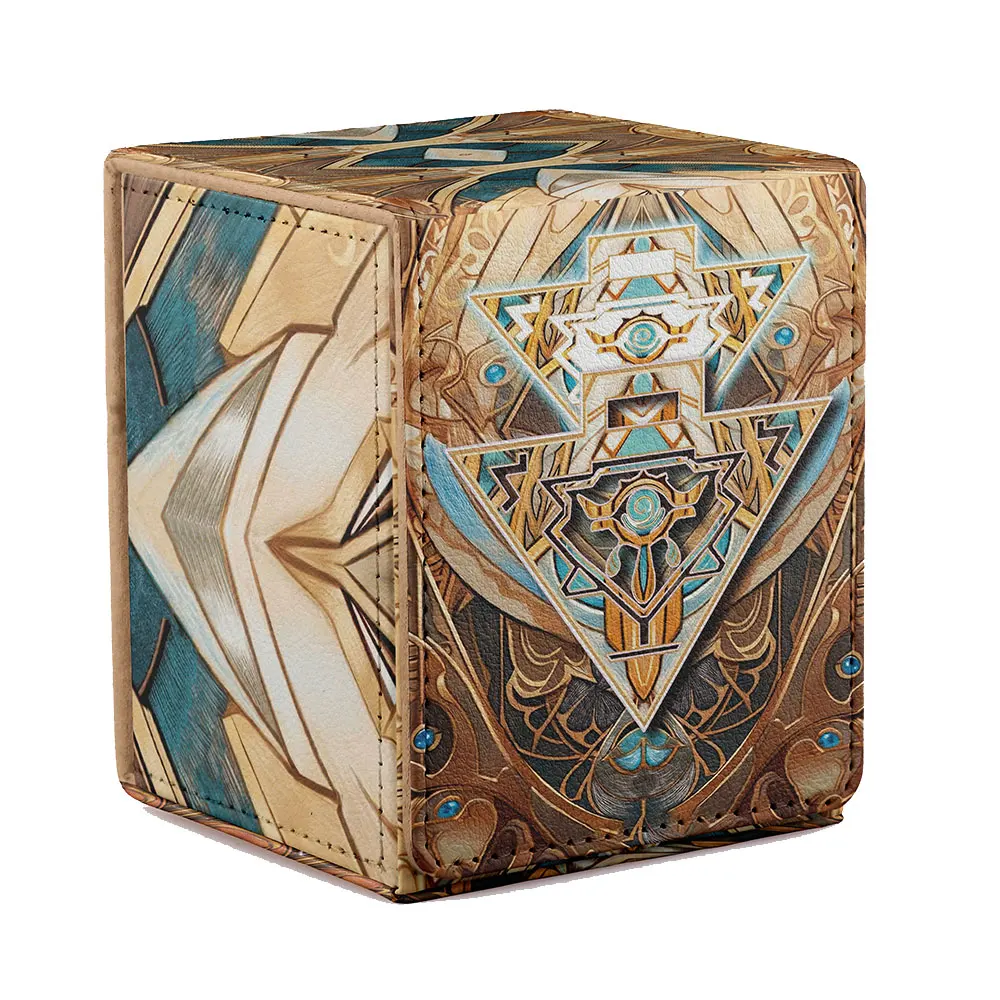 

Card Deck Box Fits for YGO MTG，100+ Card Storage Box Trading Card Games PU Leather Card Storage Box Premium Card Deck Case