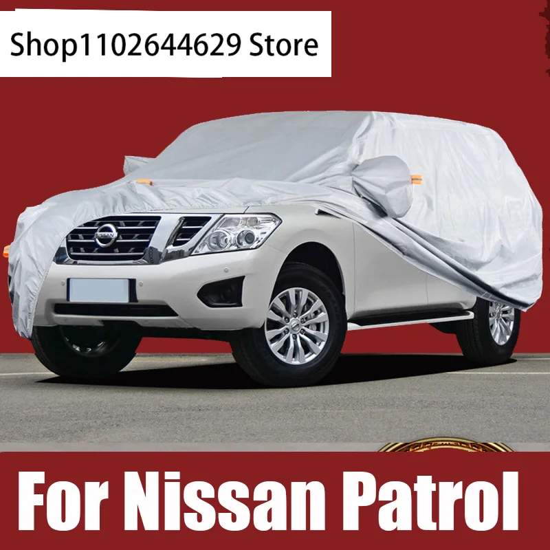 

Full Car Covers Outdoor Sun Anti UV Rain Snow Dust Protection Oxford Cloth For Nissan Patrol Y60 Y61 Y62 Accessories