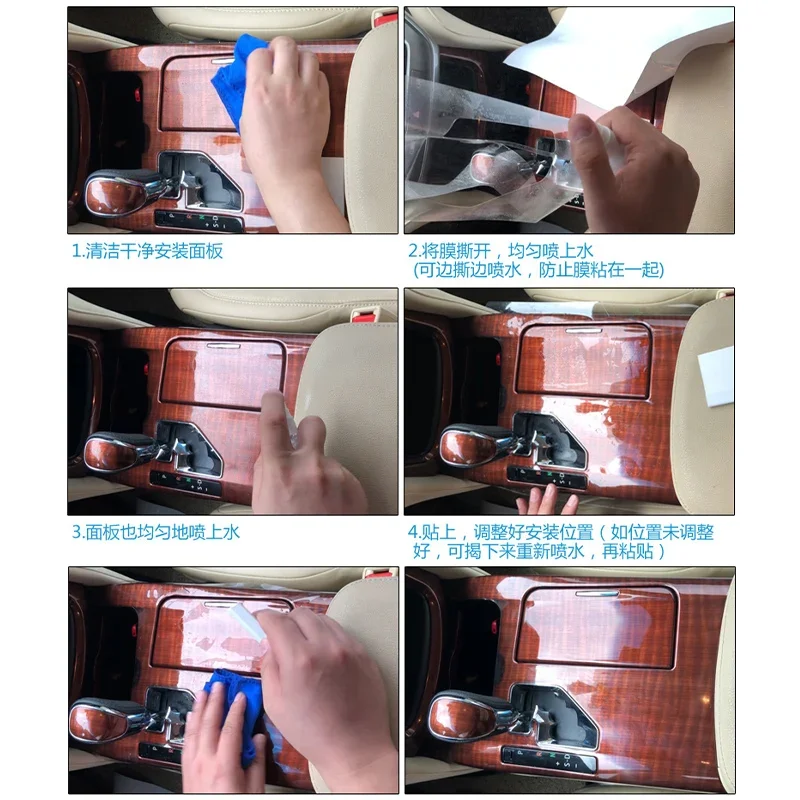TPU Transparent Film Car Interior Sticker Center Control Gear Door Outlet Panel For Volkswagen VW ID.4 ID 4 ID.6 ID 6 Crozz X - Image 6
