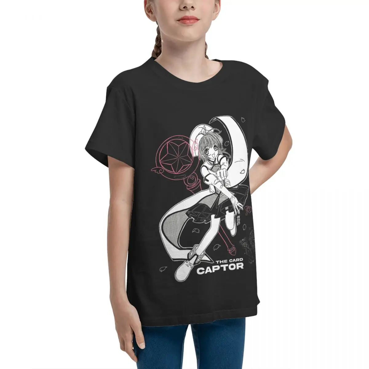 Sexy SAKURA The Card Captor Greeting Card Adolescents Basic Short Sleeve T-Shirt Top tee Cute Top quality Home Sarcastic