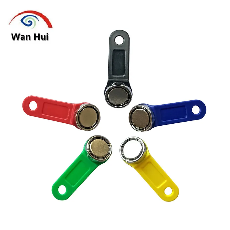 5Pcs TM1990A RW1990A F5 DS1990A Magnetic TM Key Touch Memory iButton Rewritable For Access Control Dallas TM Card IB Card