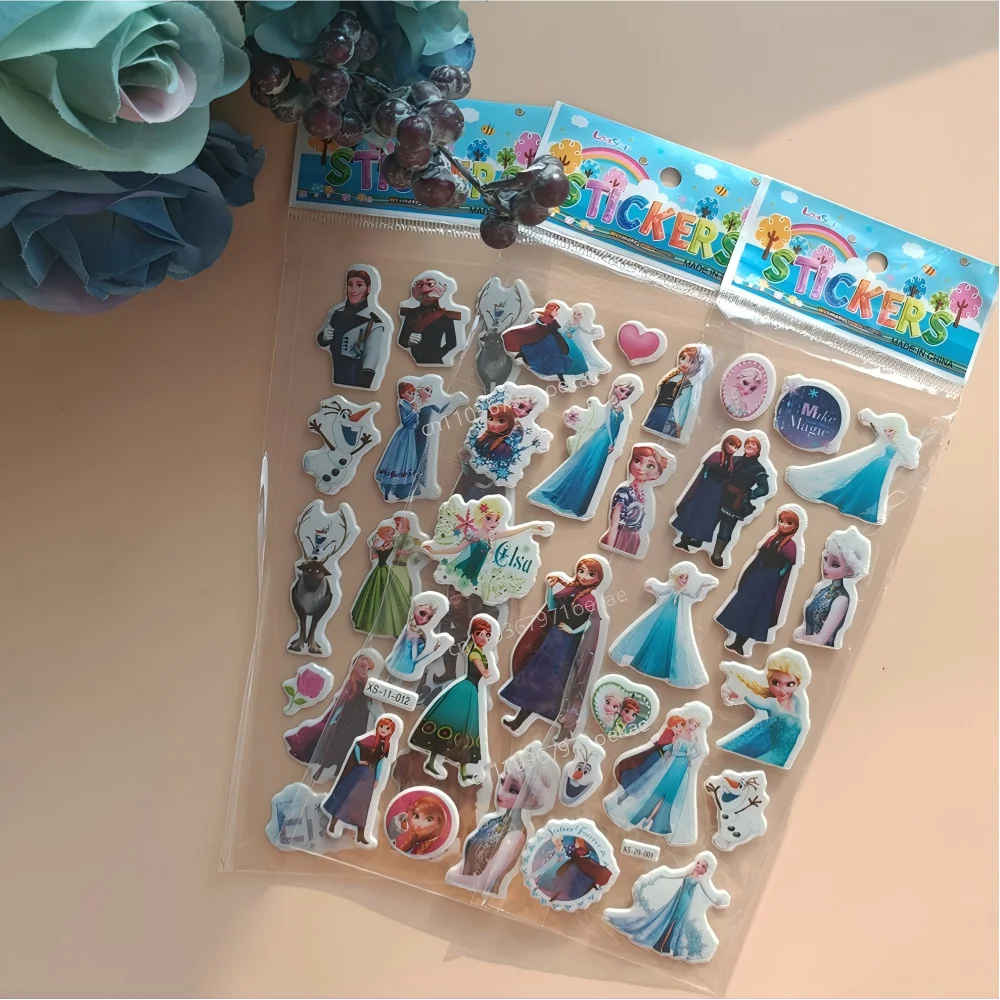 Disney Anime Mickey Mouse Stickers Princess Stitch Minnie Stickers DIY Computer Phone Case Guitar Cute Children Stickers Gifts