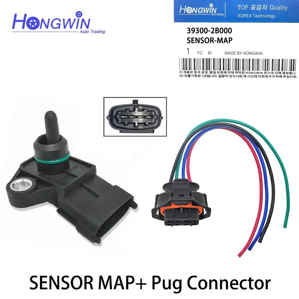 

Absolute Air Pressure Map Sensor Plug Connector 39300-2B000 For Hyundai Accent Azera Equus Genesis Sonata Tucson Sante Fe Kia