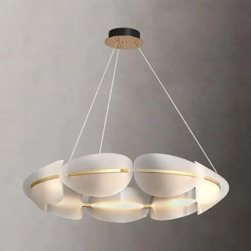 

Modern LED Chandelier lighting Living room Novelty Petal Pendant Lamps Bedroom fixtures Nordic deco Dining room Hanging Lights