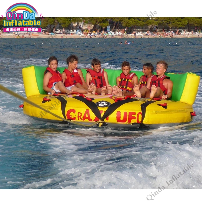 2017 Customised Inflatable Crazy Ufo,Inflatable Water Crazy UFO Inflatable Towable Tube,Water Ski Tube Flying Sofa