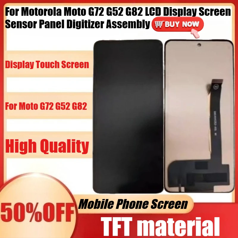 

New TFT Display For Motorola Moto G72 G52 G82 LCD Display Screen Sensor Panel Digitizer Assembly For Moto Edge30 Display