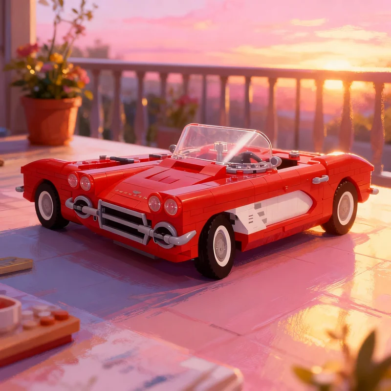 

1227pcs MOC Icons Corvette Sport Hood Mod Model Building Blocks Toys Architecture DIY Idea Christmas Gift Creative Education