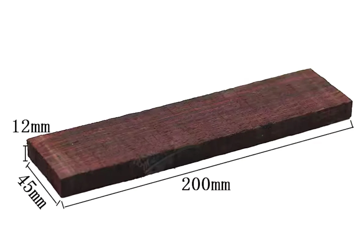 2PCS L:200MM Indian Rose Wood Base Board Bridge Guitar handmade Wood Material Accessories