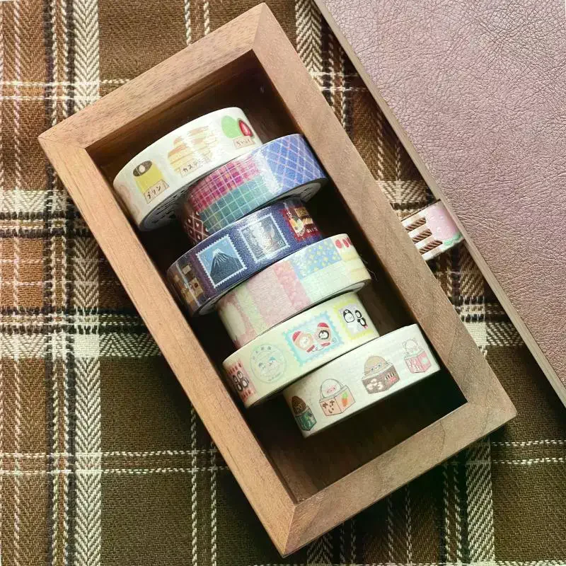 النمط الياباني الكرتون اشي الشريط ملصق INS الجمالية ورقة الشريط DIY كتيب سكرابوكينغ مخطط الجمالية شريطٌ لاصق