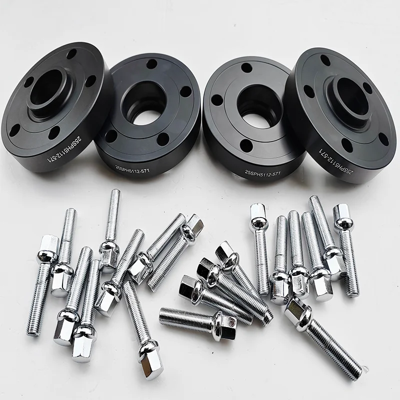 

Car Hub Centric Adapter 25mm thickness 5x100 5x112 CB=57.1 wheel spacer with widen ball bolts 14X1.5 for VW Golf/Bora/Polo/Jetta