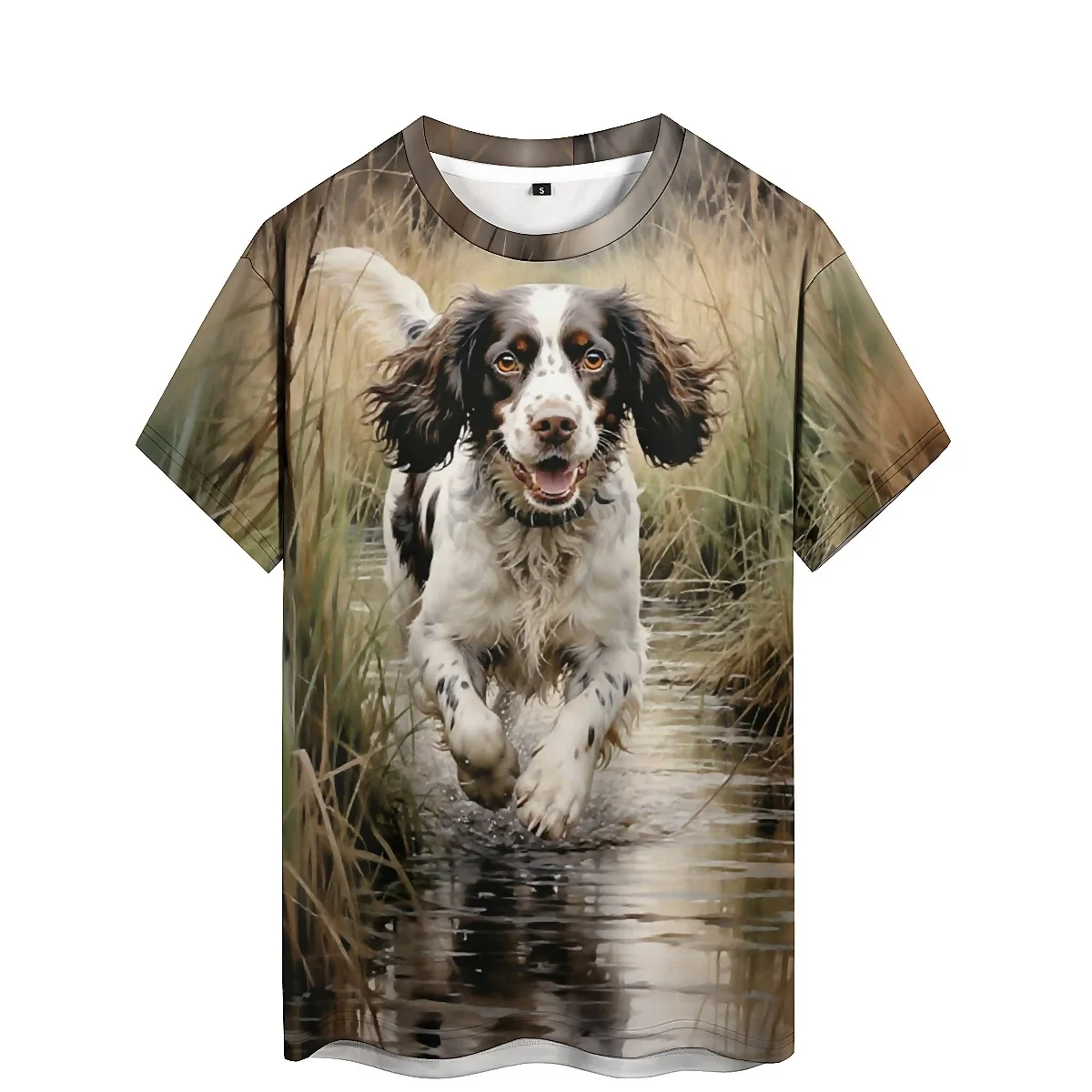 

Men's 3D Printed Short Sleeve T-Shirt - Four-Season Geometric Abstract, All-Over Print Shirt