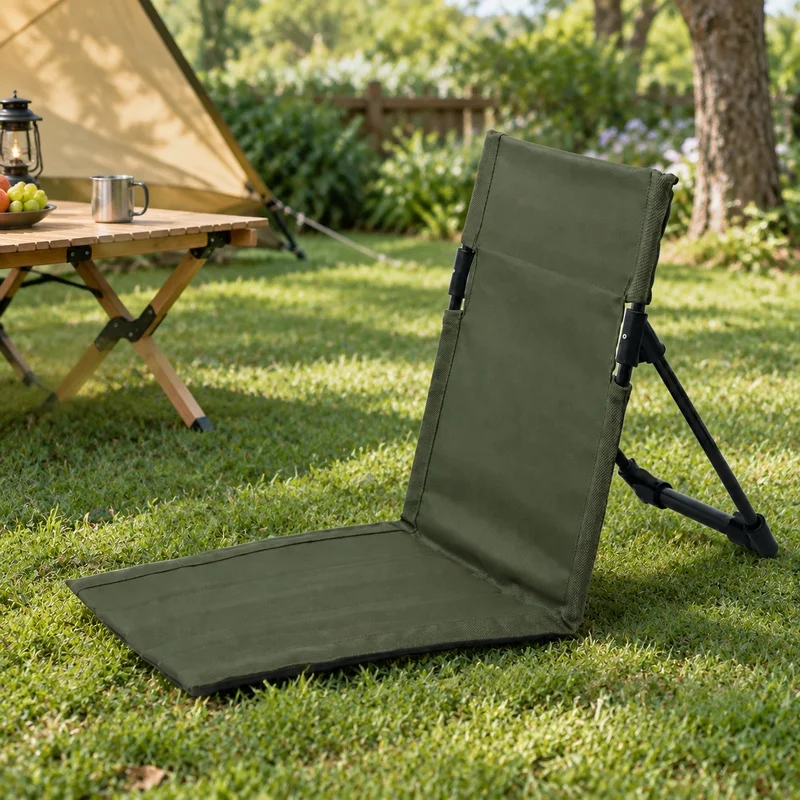 Lightweight Foldable Camping Seat Made of Aluminum Alloy, Perfect for Travel, Fishing, and Beach Relaxation