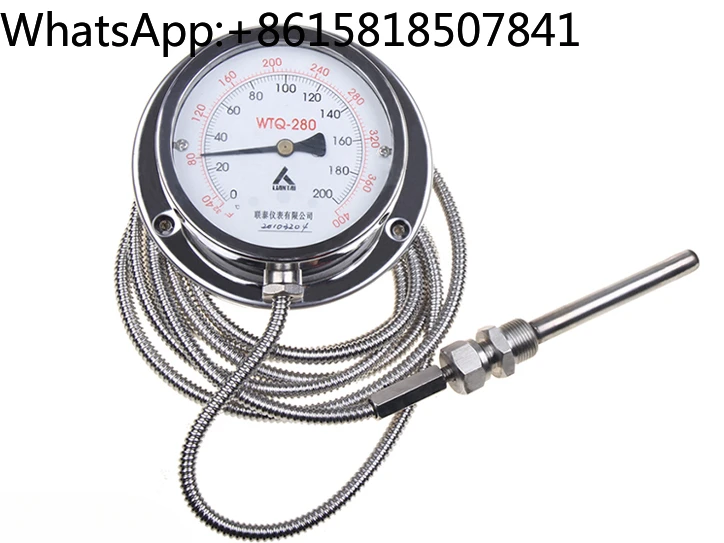 WTZ/WTQ-280BF stainless steel pressure thermometer for industrial boiler temperature measurement